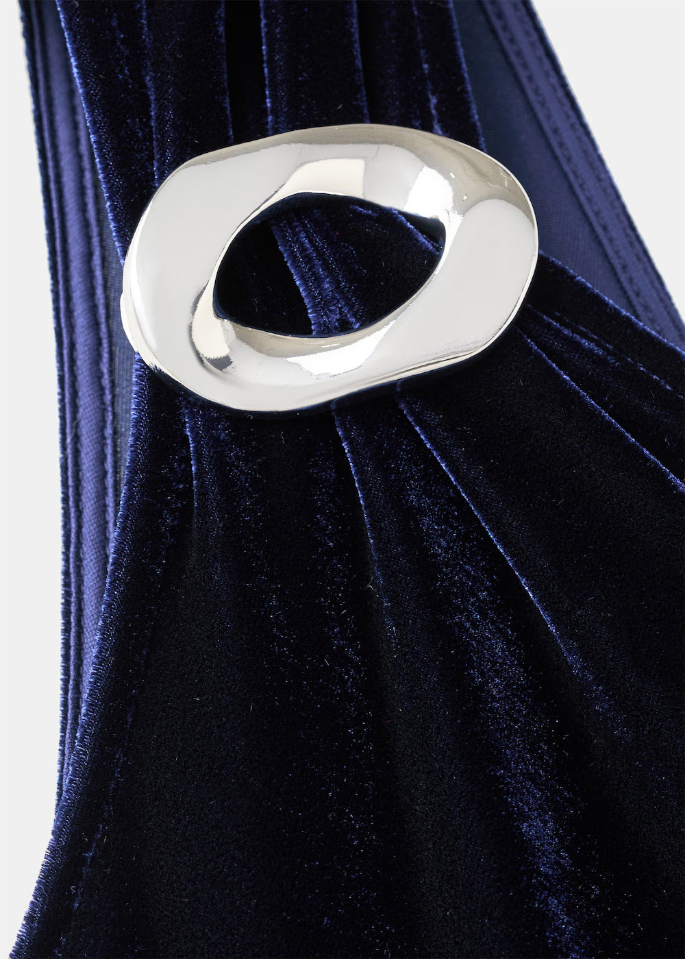 Velvet jumpsuit with metallic detail - Image 5