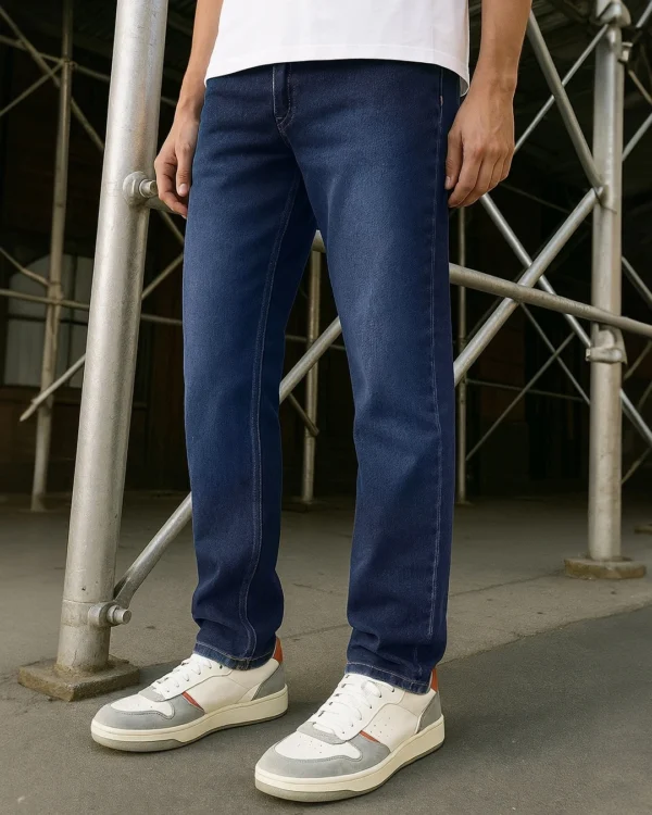 men-s-blue-slim-straight-fit-stretchable-mid-rise-jeans-662621-1751015215-1 Men Black Dark Wash Slim Fit Jeans
